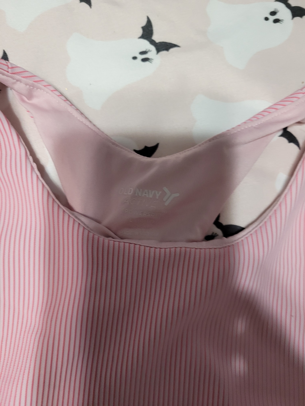 Old Navy Pink Ribbed Racerback Tank Top - Picture 2 of 3